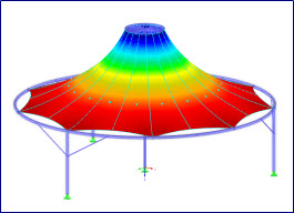 Form-Finding and Cutting Patterns of Membrane Structures in RFEM