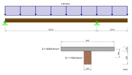 Modellierung eines nachgiebigen Verbundträgers aus Holz als Flächenmodell