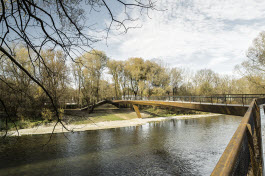 Isarsteg Nord bei Freising