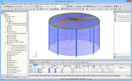 3D-Modell eines Wassertanks in RFEM (© Rocky Summit EC)